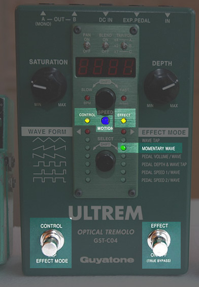 Guyatone Ultron Auto Wah and Ultrem Optical Tremolo - YouTube